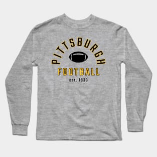 Vintage Pittsburgh Football Long Sleeve T-Shirt